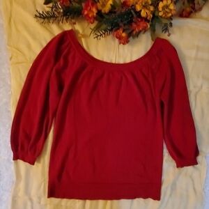 AB Studio Red Sweater